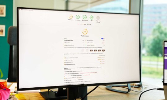 Voorbeeld van een Google Lighthouse rapport