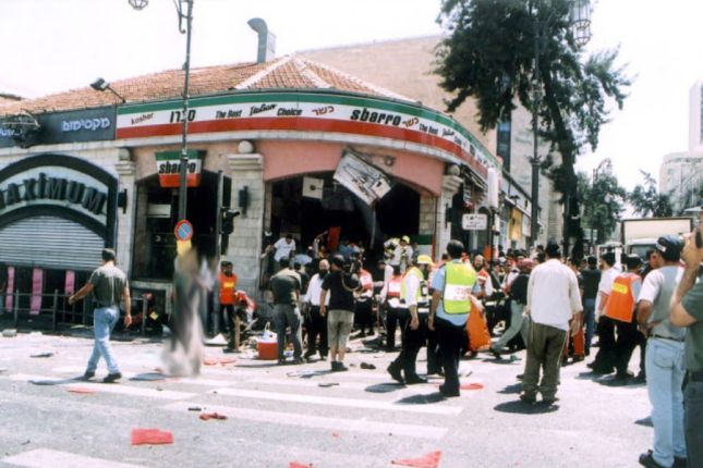 Aanslag Sbarro restaurant Jeruzalem