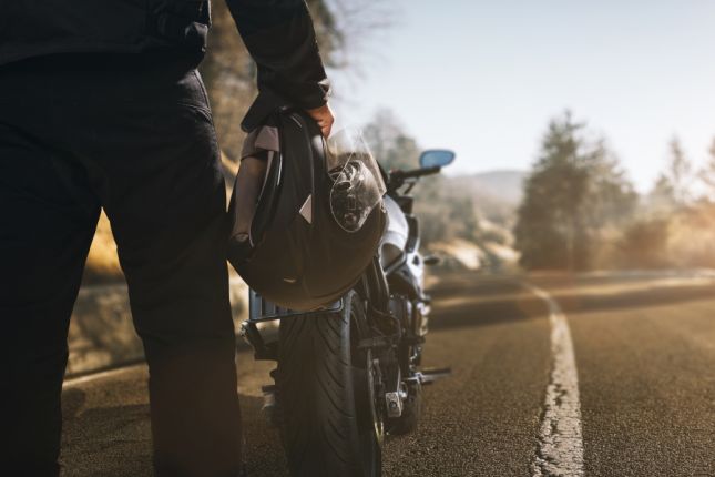Motorrijder pech israel