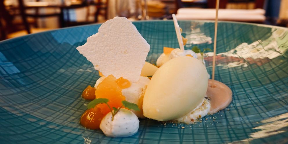 Culinair genieten restaurant dessert