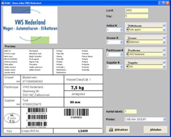vws producten software database manager