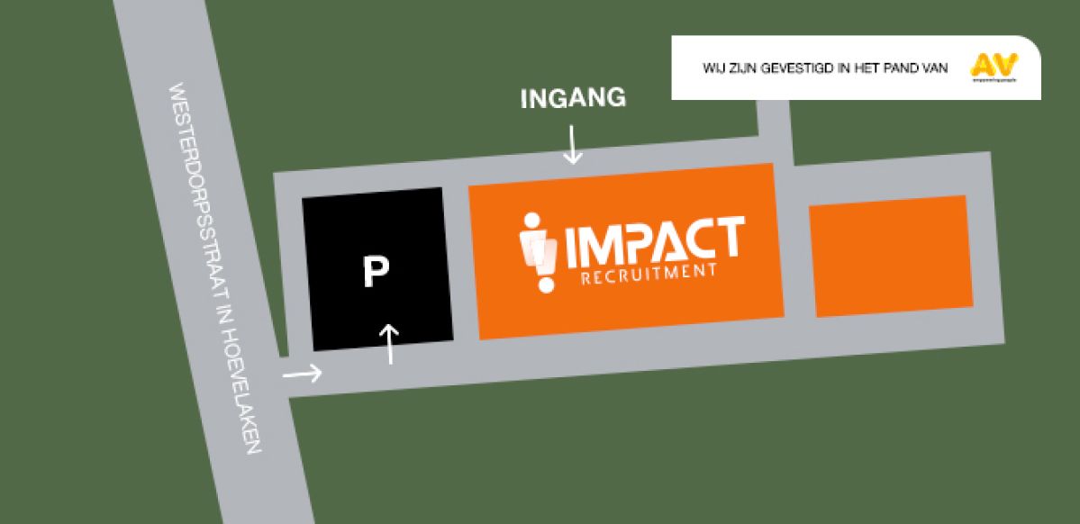 plattegrond locatie Impact Recruitment