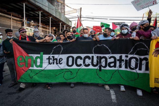 Pro-Palestijnse demonstranten in New York