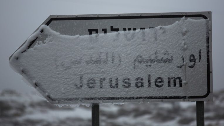 Sneeuw-verkeersbord